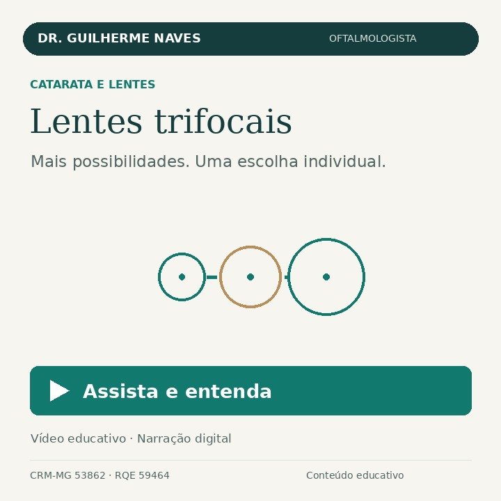 Vídeo educativo sobre lentes trifocais
